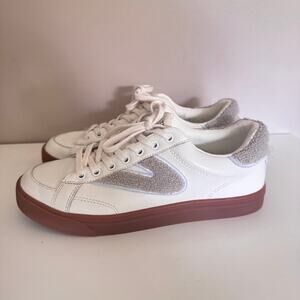 Tretorn Mixed Doubles Sneakers in White/Taupe Anthropologie 8.5